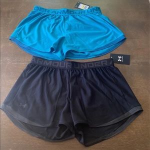 2 pair Under Armour shorts